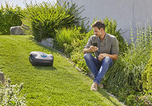 19113-28 Gardena Smart SILENO Life Set Controllable Via Smart App Robotic Lawnmower for Lawn Areas of Up to 750 m sq Including Smart Gateway Low-Noise