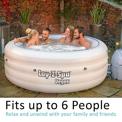 Lay-Z-Spa Vegas Airjet Massage Inflatable Hot Tub (4-6 People)