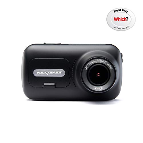 Nextbase 322GW - Dash Cam, Car Dash Camera - Full 1080p/30fps HD Recording DVR Cam - Front and Rear Recording Modules - 140° Wide Viewing Angle - Wi-Fi &amp; Bluetooth - GPS - SOS Emergency - Black