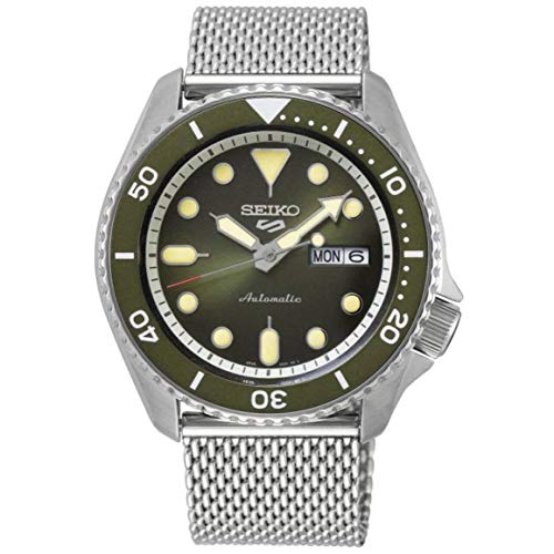 Seiko Men's Analogue Automatic Watch with Stainless Steel Strap SRPD75K1 (Silver, 5K3, Suits)