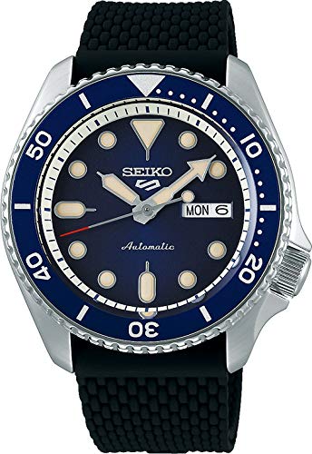 Seiko Men's Analogue Automatic Watch with Silicone Strap SRPD71K2 (Blue, Suits)