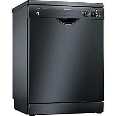 Bosch Serie 2 SMS25AB00G ActiveWater 60cm Freestanding Dishwasher with 12 Place Settings,A++ Energy Rating,Delay Timer and Load Sensor (Black)