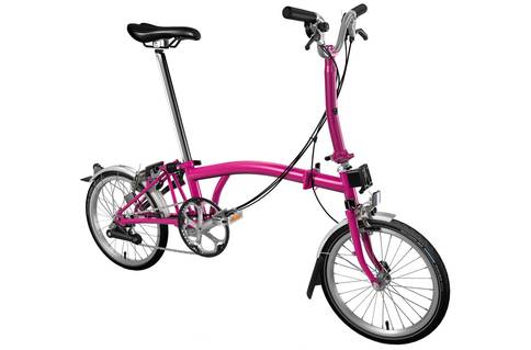 Brompton M6L 2019 Folding Bike (Pink)