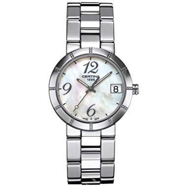 Certina Womens Analogue Quartz Watch with Stainless Steel Plated Strap C009.210.11.112.00