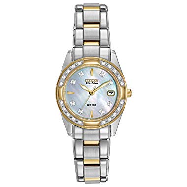 Citizen Eco-Drive Regent Two-Tone Women's Diamond Watch (EW1824-57D)