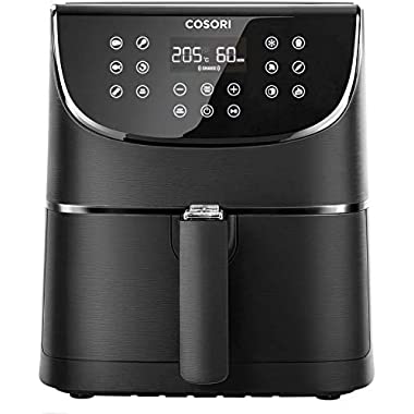 COSORI Air Fryer Oven with Rapid Air Circulation, 100 Recipes Cookbook, 3.5L Air Fryers for Home Use with One-Touch Digital Screen, 11 Cooking Presets, Nonstick Basket, Shake Remind, 1500W (Premium)