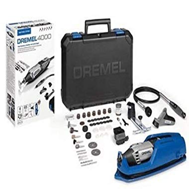 Dremel 4000 Rotary Tool 175 W, Rotary Multi Tool Kit with 4 Attachment 65 Accessories, Variable Speed 5000-35000 rpm for Cutting, Carving, Sanding, Drilling, Polishing, Routing, Sharpening, Grinding