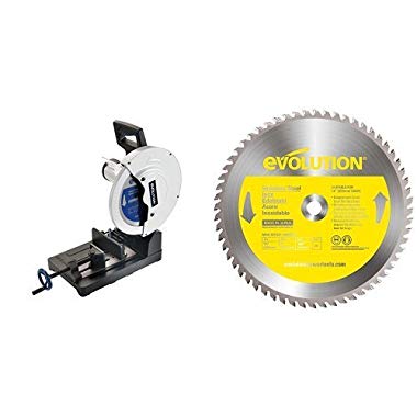 Evolution Power Tools EVOSAW355 Industrial Steel Chop Saw,355 mm (with Stainless Steel Carbide-Tipped Blade,355 mm Bundle)