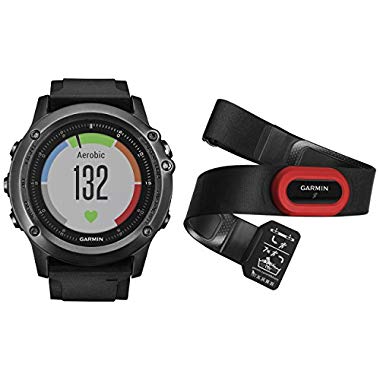 Garmin Fenix 3 Sapphire HR GPS Multisport Watch with Outdoor Navigation and Heart Rate Monitor Bundle