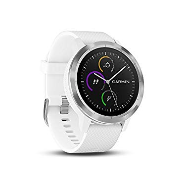 Garmin Vivoactive 3 GPS Smartwatch with Built-In Sports Apps and Wrist Heart Rate, White