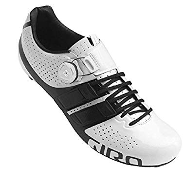 Giro Factor Techlace Road, Men Cycling Shoes Cycling Shoes, White/Black,9 (43.5 EU)