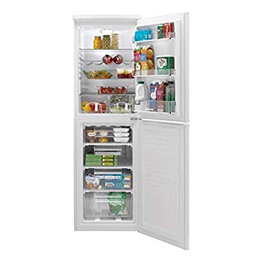 HOOVER HSC574W 55cm Wide x 175cm Tall Freestanding Fridge Freezer with A+ Energy in White