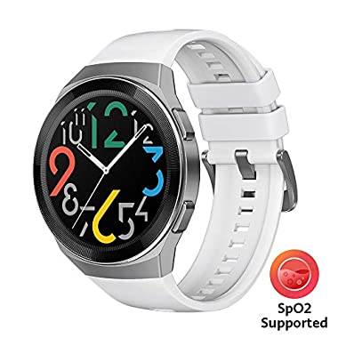 HUAWEI WATCH GT 2e Smartwatch, 1.39" AMOLED HD Touchscreen, 2-Week Battery Life, GPS and GLONASS, Auto-detects 6 Sport Modes, 15 Sport Activities Tracking, SpO2, Heartrate Monitoring, Icy White