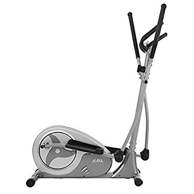 JLL CT300 Home Elliptical Cross Trainer, 2019 Magnetic Cardio Workout with 8-level Magnetic Resistance, 5.5KG Two Way Flywheel, Console Display with Heart Rate Sensor and Tablet Holder. Silver
