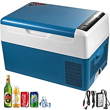 KITGARN 22L Compressor Portable Small Refrigerator Car Refrigerator Freezer Vehicle Car Truck RV Boat Mini Electric Cooler for Driving Travel Fishing Outdoor and Home Use