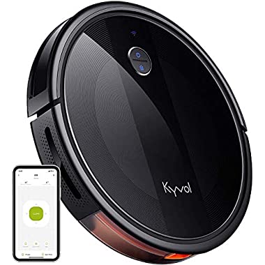 KYVOL Cybovac E20 Wi-Fi Connected Robot Vacuum Cleaner, Works with Alexa, 2000Pa Suction, 150Min Runtime & Self Charging, Smart Sensor, Ideal for Hard Floor, Carpet & Pet Hair