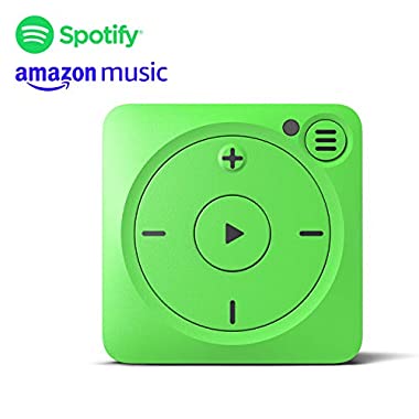 Mighty Vibe Amazon Music and Spotify Player - Shamrock Green - Sports Clip, For Bluetooth and Wired Earphones - Streaming MP3 Audio Player - No Need For Your Phone