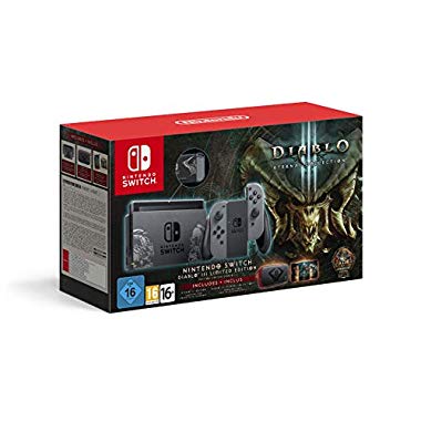 Nintendo Switch Diablo III Limited Edition Console with Diablo III Download Code + Themed Carry Case