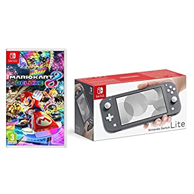 Nintendo Switch Lite - Grey + Mario Kart 8 Deluxe