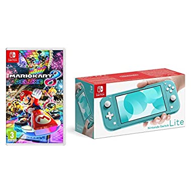 Nintendo Switch Lite - Turquoise + Mario Kart 8 Deluxe