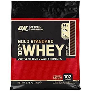 Optimum Nutrition Gold Standard Whey Protein (Double Rich Chocolate, 3.16kg)