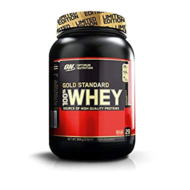 Optimum Nutrition Gold Standard Whey Protein Powder with Glutamine and Amino Acids Protein Shake - White Chocolate Raspberry,29 Servings,899 g (Packaging May Vary)