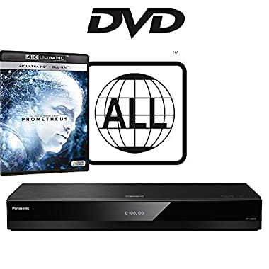 Panasonic DP-UB820 MULTIREGION for DVD Blu-ray Player Bundle with Prometheus Ultra HD 4K Blu-ray Disc