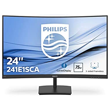 Philips 241E1SCA - 24 Inch FHD Curved monitor, AMD FreeSync, Speakers, SmartImage