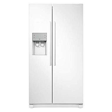 Samsung RS50N3513WW Freestanding American Fridge Freezer with Digital Inverter Technology, Plumbed-In Water and Ice Dispenser, 501L, 91cm wide, White