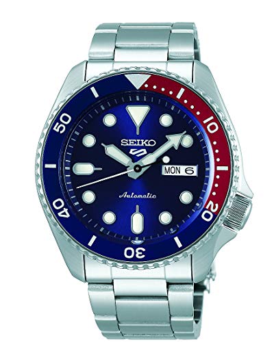 Seiko Men's Analogue Automatic Watch with Stainless Steel Strap SRPD53K1 (Blue, Sport)