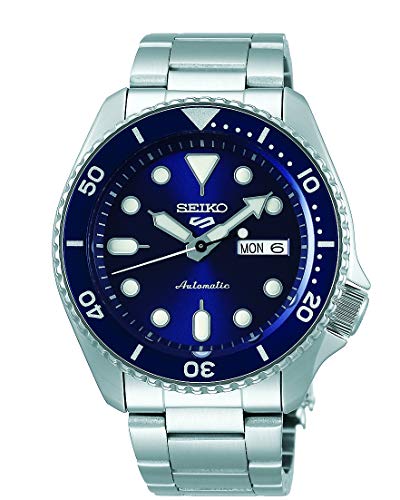 Seiko Men's Analogue Automatic Watch with Stainless Steel Strap SRPD51K1 (Blue, Sport)