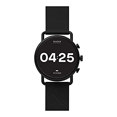 SKAGEN Falster 3 X by KYGO- Touchscreen Smartwatch with Black Silicone stap for mens-SKT5202
