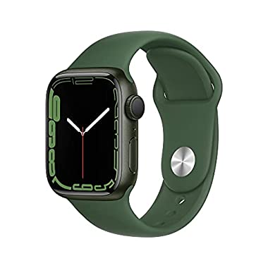 Apple Watch Series 7 (GPS, 41mm) - Green Aluminium Case with Clover Sport Band - Regular