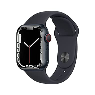 Apple Watch Series 7 (GPS + Cellular, 41mm) - Midnight Aluminium Case with Midnight Sport Band - Regular