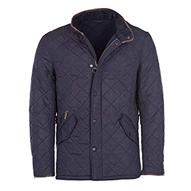 Barbour Powell Quilted Jacket Mens6966 (XL, Blue - Navy Blue)