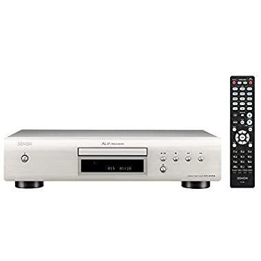 Denon DCD-600NE CD Player for Home, HiFi System, CD-R/RW / MP3 / WMA, Pure Direct Mode, AL32 Processing, Optical Output - Silver