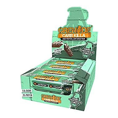 Grenade Carb Killa High Protein and Low Carb Bar, 12 x 60 g - Dark Chocolate Mint