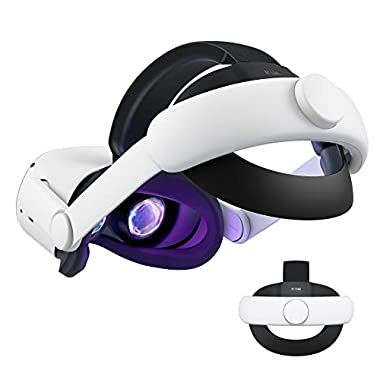 KIWI design Upgraded Elite Strap for Oculus Quest 2 Head Strap Accessories, Enhanced Support and Comfort in VR