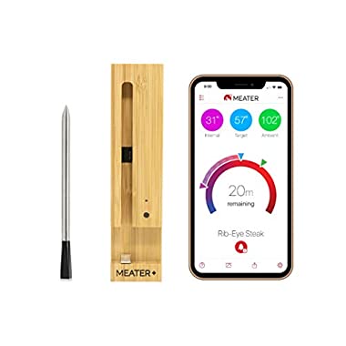 MEATER Plus | 50m Long Range Smart Wireless Meat Thermometer for The Oven Grill Kitchen BBQ Smoker Rotisserie with Bluetooth and WiFi Digital Connectivity