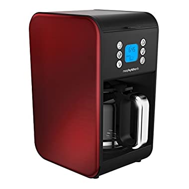 Morphy Richards 162009 Pour Over Filter Coffee Maker, 1.8 Litre, 900 W, Red, Morphy Richards Coffee Machine