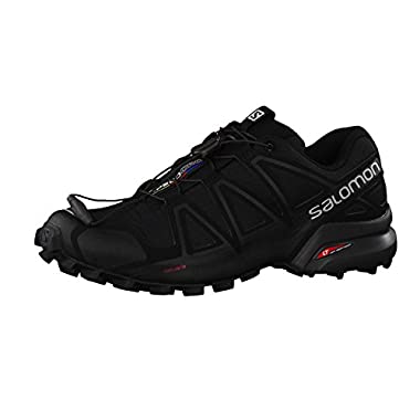Salomon Men's Speedcross 4 Gtx Trail Running Shoes, Black Black Black Metallic, 6.5 UK