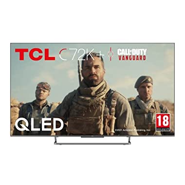 TCL 55C729K QLED TV 55 Inch Smart TV, 4K UHD, HDR 10+, Dolby Vision Atmos, ONKYO Loudspeaker, Google Duo, Google Assistant and Alexa